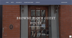 Desktop Screenshot of browneblockguesthouse.com